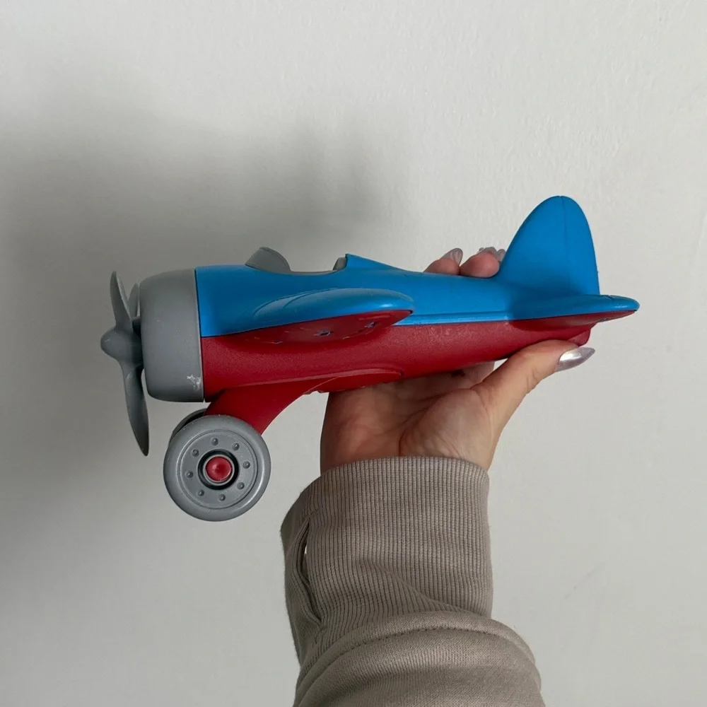 Blue Toy Plane for Kids - Durable Plastic Play Aircraft